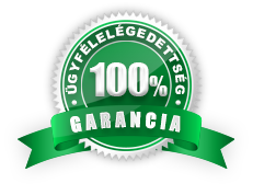 100% ügyfélelégedettségi garancia!